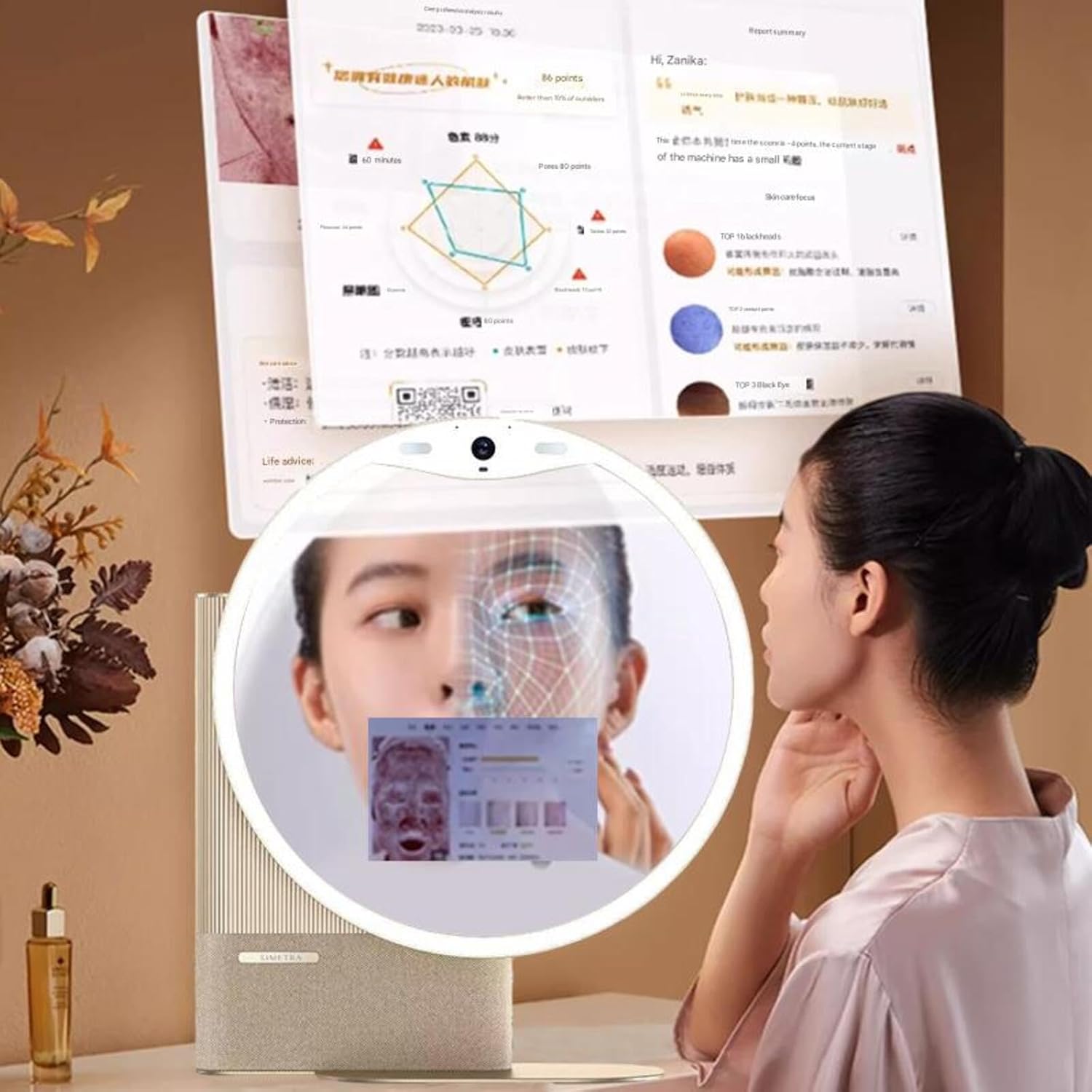 Intelligent Al Image Analysis,Professional Skin Care Device,Personalized Skin Care Guidance Machine