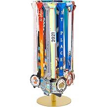 Shimeyao Medal Hanger Display Honor Display Rotatable Award Holder Rotating Metals Rack Adjustable Award Holder Stand for Basketball Running Sports Race