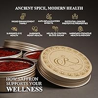 Vista 3 de Royal Gold Saffron – Premium Super Negin Saffron Threads, Grade A+ Gourmet Chef’s Select Spice for Paella, Rice, Risotto, Teas, Dessert, and