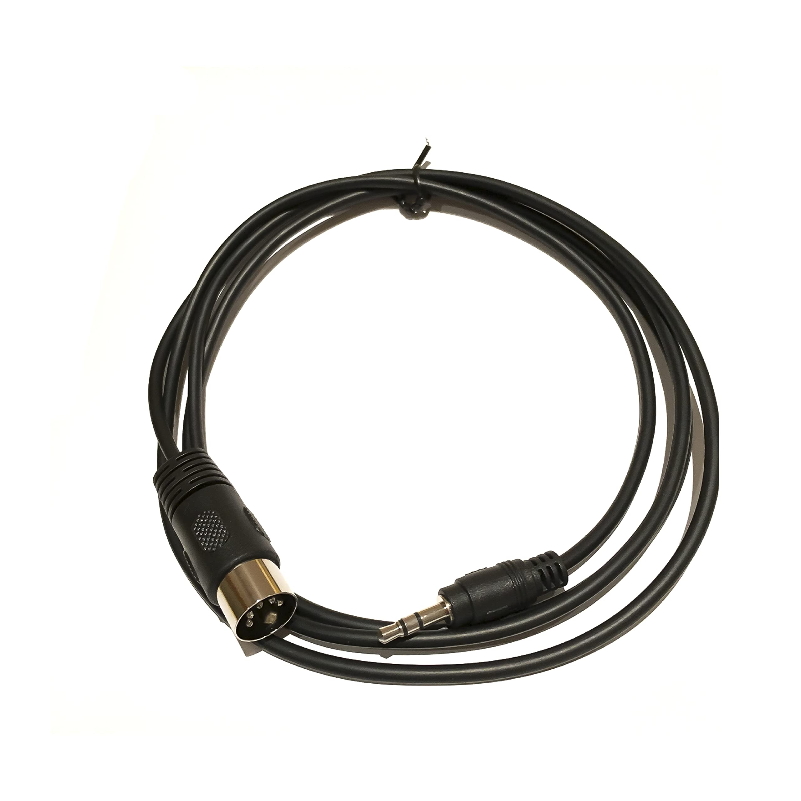 5-poliges Din-MIDI-Kabel, CERRXIAN 1,6 Fuß 3,5 mm (1/8 Zoll) TRS-Stereo-Stecker auf 5-poliger Din-Stecker, professioneller Premium-Audio-Adapter für Bang & Olufsen, Naim, Quad.Stereo-Systeme