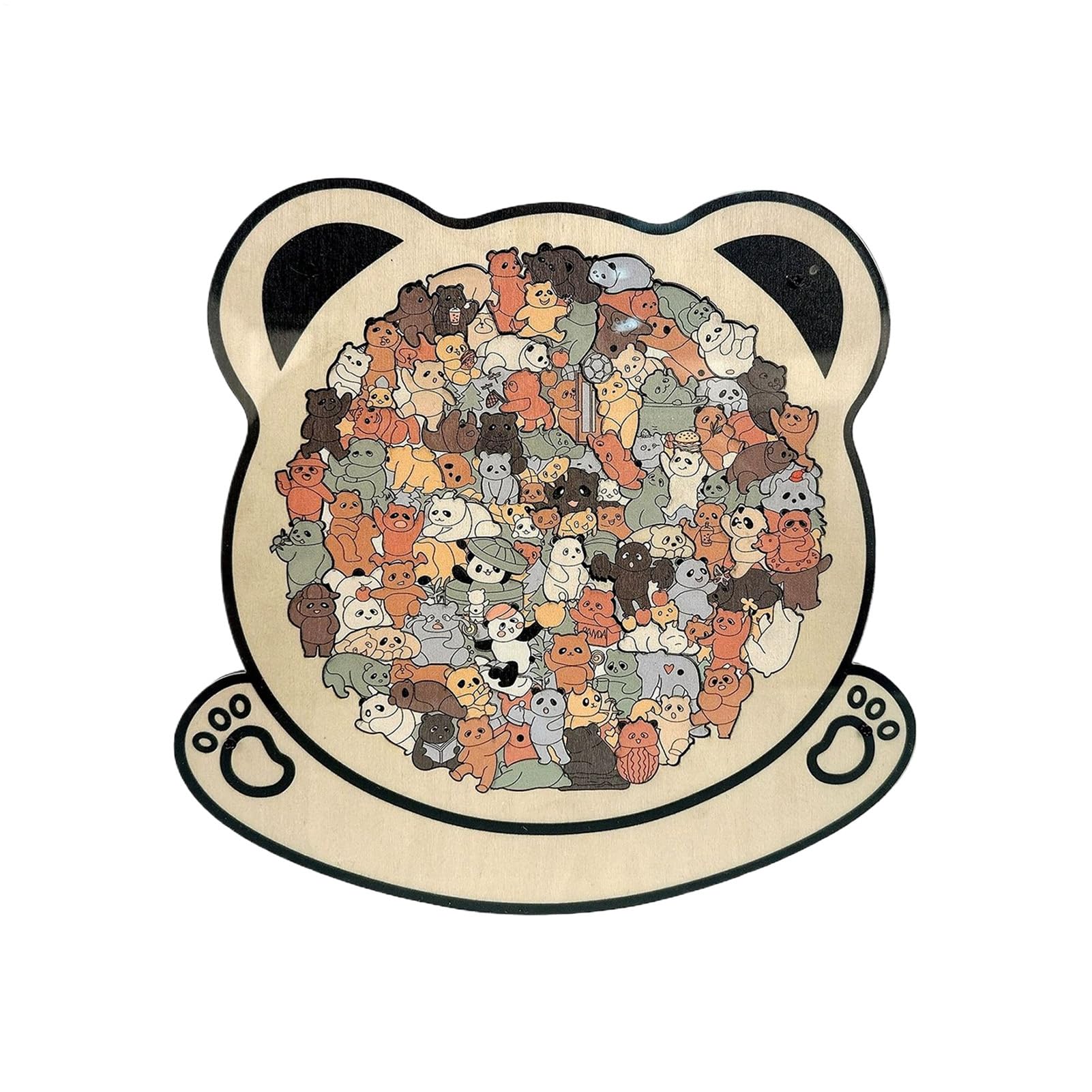 135-Piece Morandi-Colored Dog Shaped Wooden Jigsaw Puzzle, Dog Jigsaw Puzzles For Adults Kids, Unique Animal Shapes Wood Puzzle With Stand CreativePuzzle For DogLovers, Home Christmas Decor