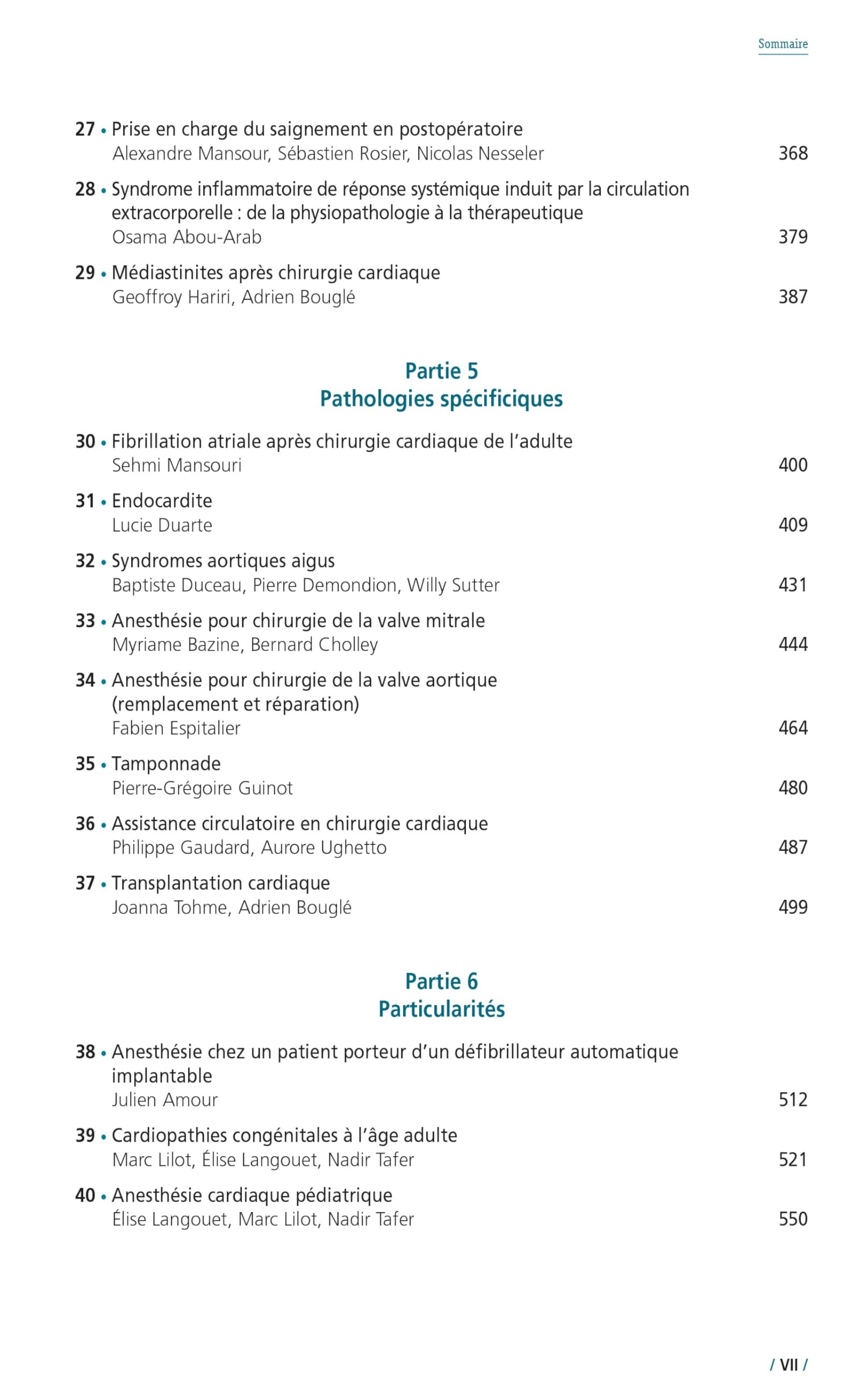 Anesthésie-réanimation en chirurgie cardiaque