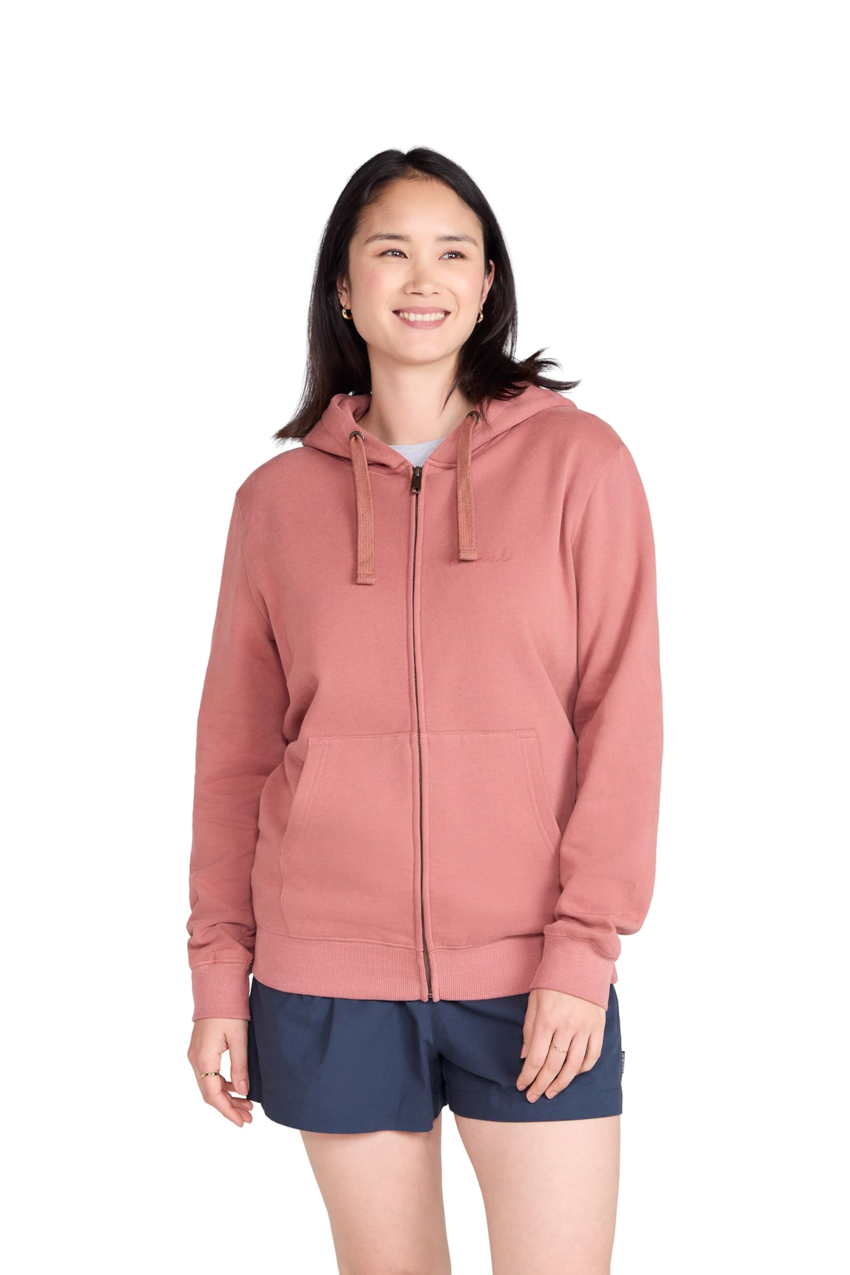 Animal Maya Womens Graphic Zip Through Hoodie Pale Pink S