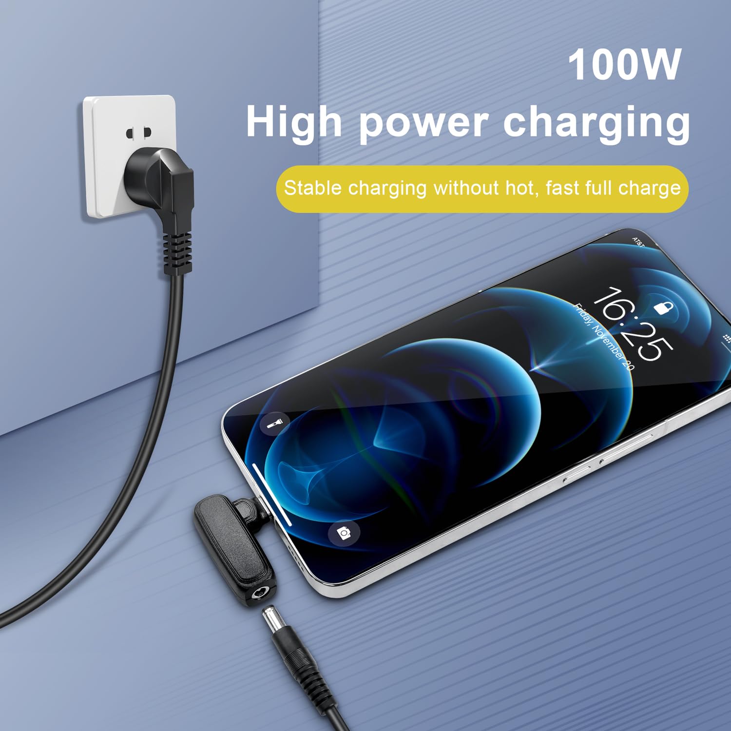 Adattatore Di Ricarica USB-C Femmina A DC 3.5mm X 1.35mm Maschio 100W