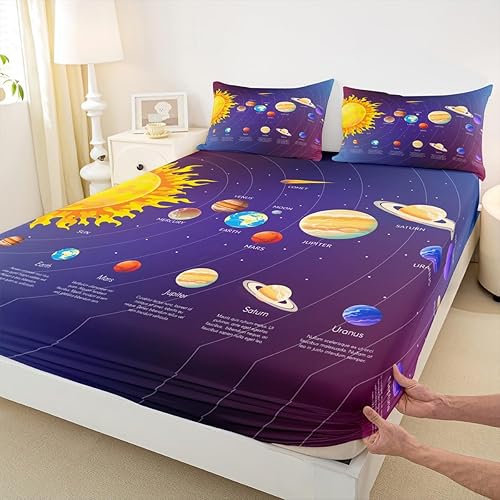 Miniatura 174 de jejeloiu Sea Turtle Sheet Set Ocean Creature Themed Sheets with Deep Pocket Fitted Sheet Sea Underwater World Bed Sheets Set Bed Reptile Tortoise