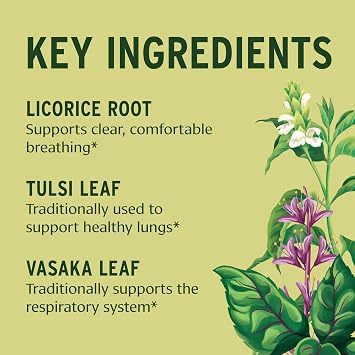 Banyan Botanicals Lung Formula Organic Respiratory Support for Lung Health Plant-Based Blend with Licorice, Tulsi Leaf, and Other Lung Health Herbs 90 Tablets Non GMO Fair for Life Vegan