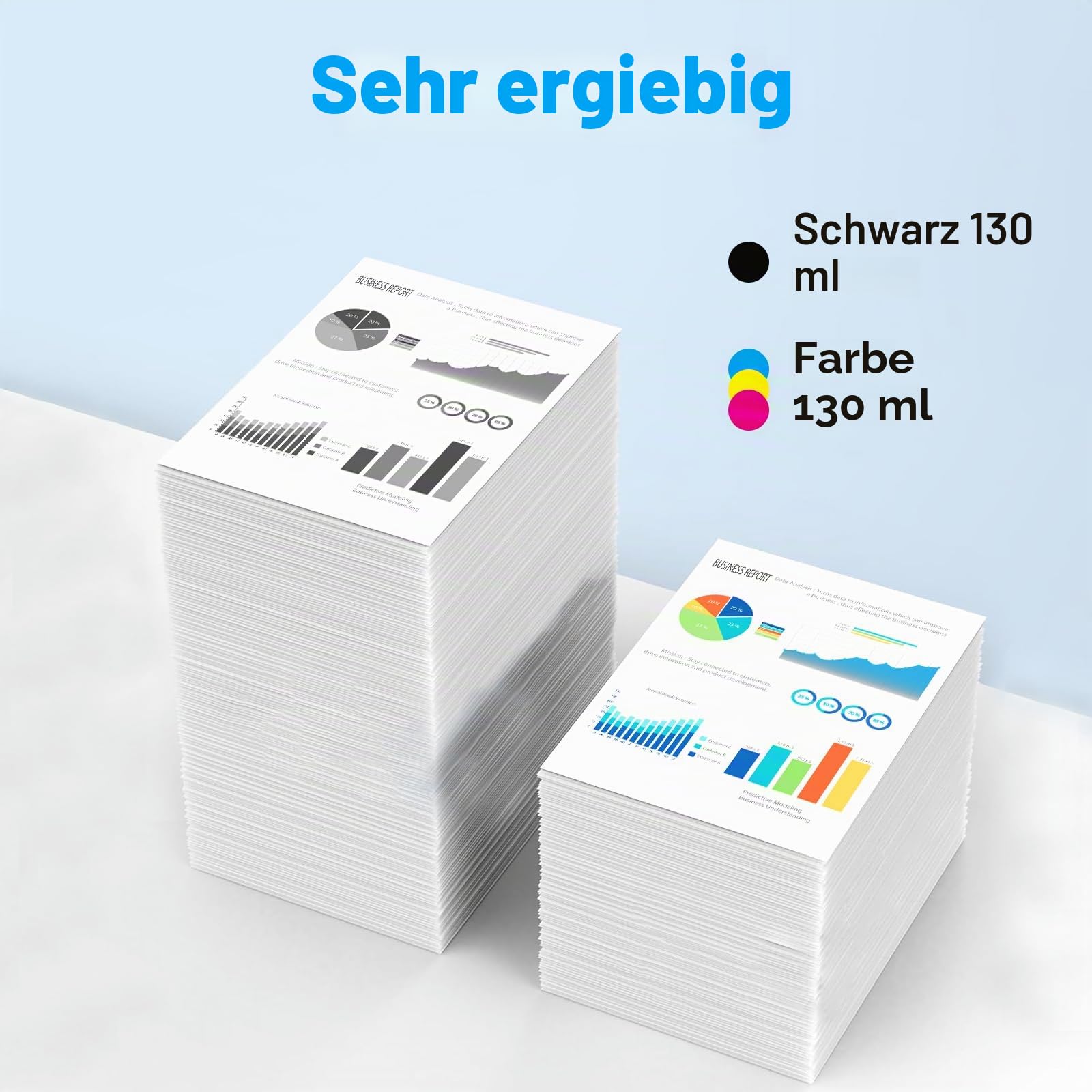 727 Druckerpatrone Remplacement für HP Tintenpatrone 727 B3P20A B3P22A B3P21A B3P23A B3P24A kompatibel für HP DesignJet T1530 T2500 T920 T930 T1500 (Schwarz, Fotoschwarz, Cyan, Magenta, Gelb, Grau)
