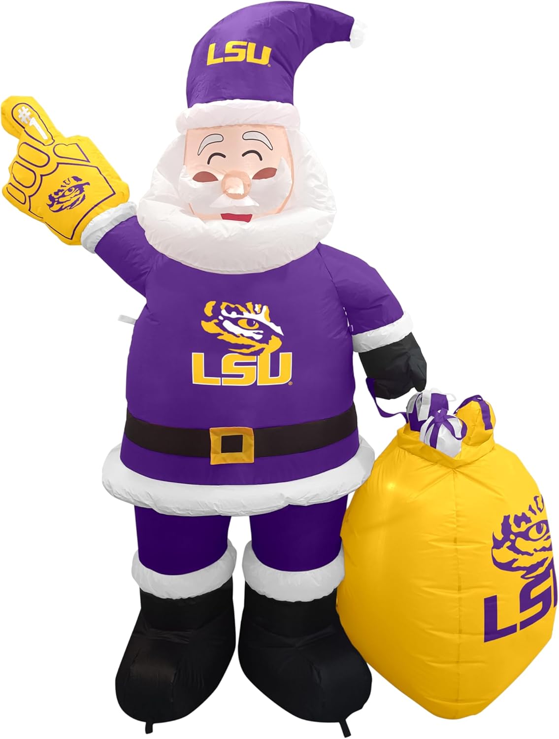 LSU Yard Inflatable Santa Claus