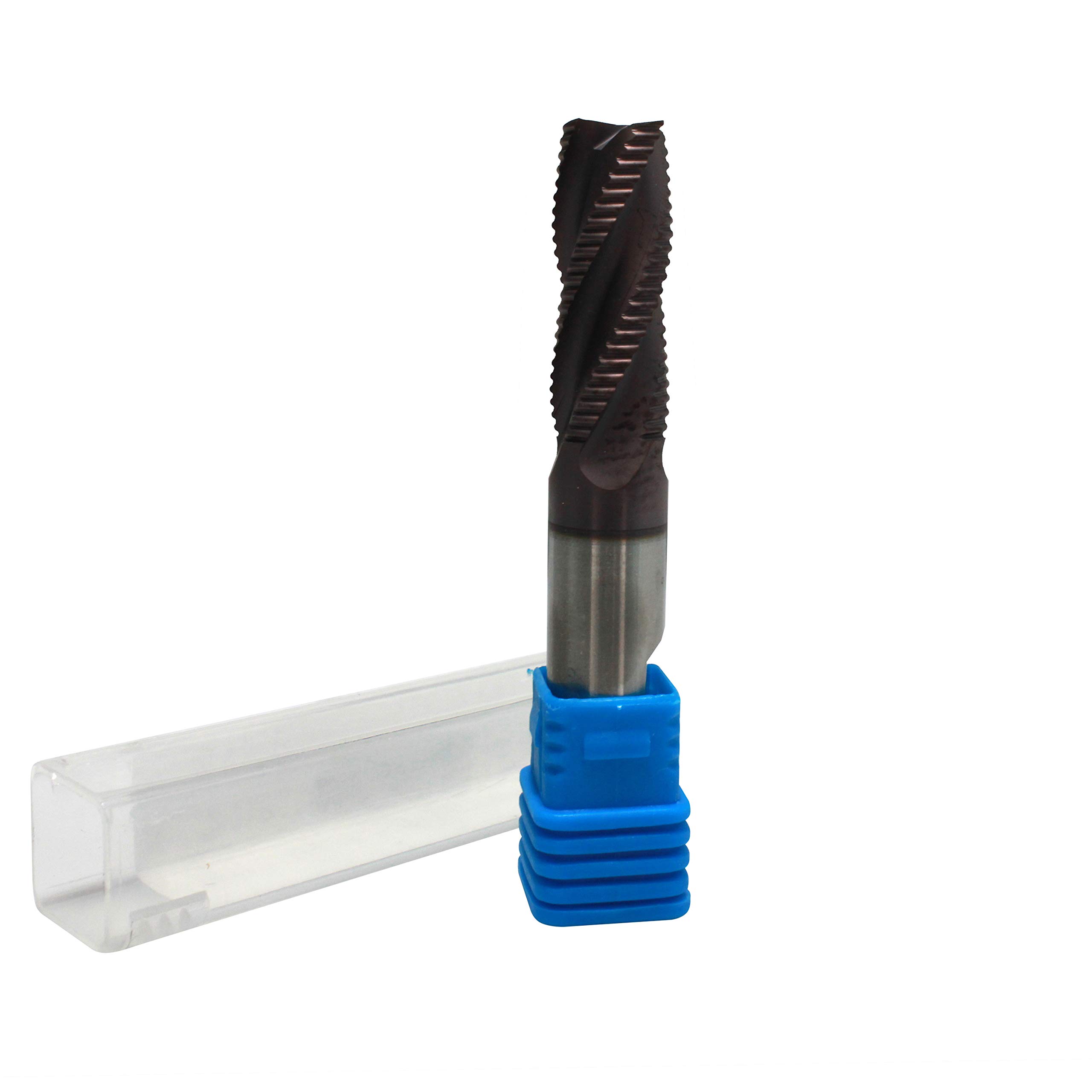 HFS (R) Utensili industriali Standard Dente M42 8% Cobalto Tialn Sgrossatura Fresa, 4 Flauto (1/2"1/2"1-1/4"3-1/4")