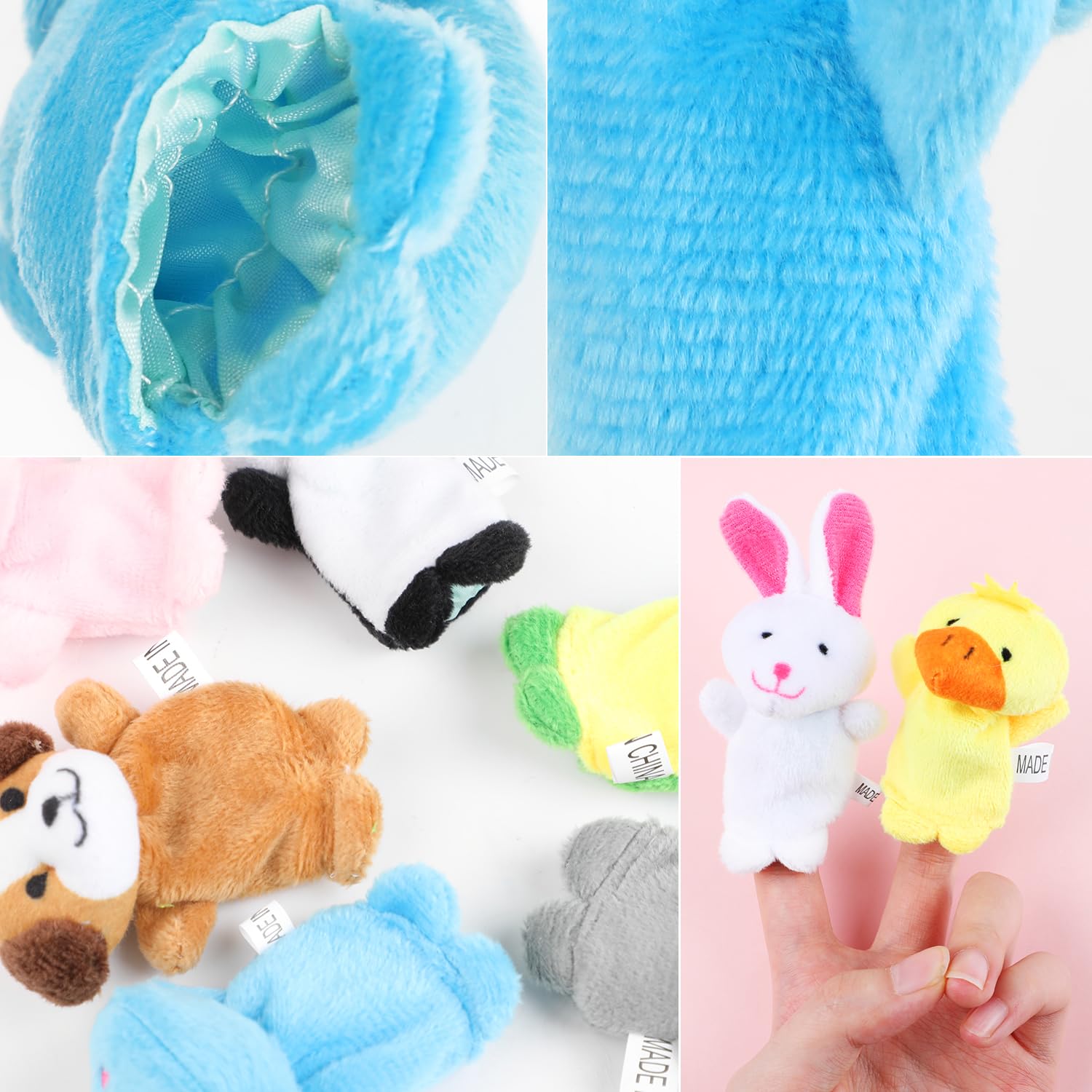 10 juguetes para dedos, títeres de peluche suave para niños, mini juguetes de peluche para niños y niñas, recuerdos de fiesta, tiempo de juego, escuelas 4