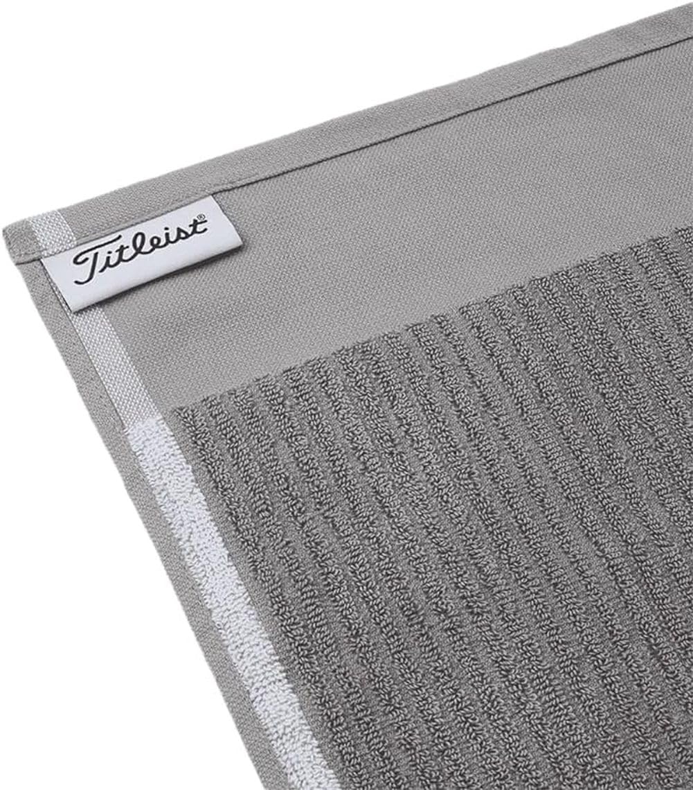 Titleist Players Terry Golf Towel, Grey/White