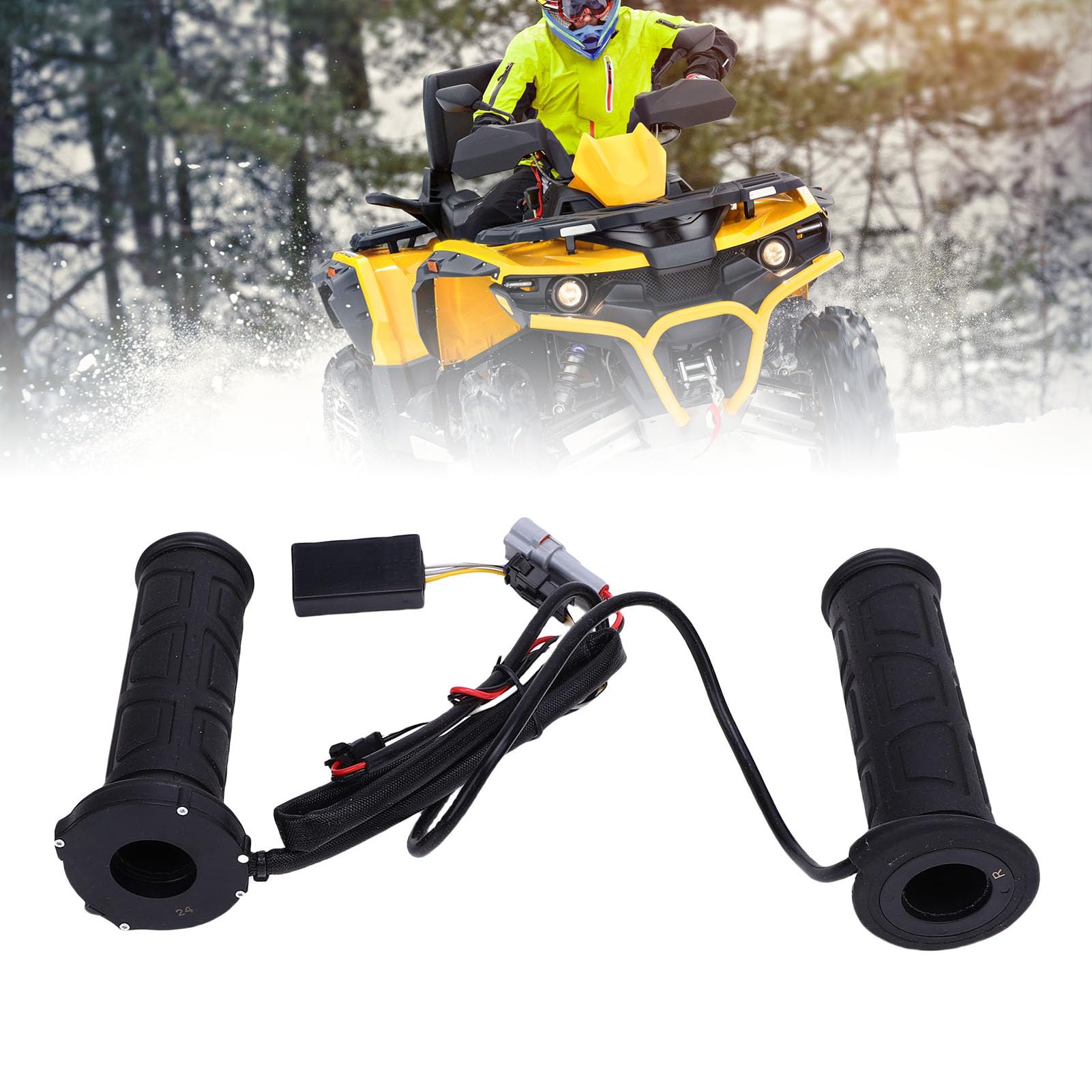 Impugnature per Manubrio Riscaldate ATV, Motocicletta Kimpex Nthreeauto, Impugnature Riscaldate Elettriche Anti -slitta