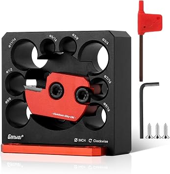 Dowel Maker Jig Kit, Adjustable 8-Size 5/16"-3/4" Drill Attachment, Carbide Blade Woodworking Tool for Making Round Sticks & Dowels from Square Lumber