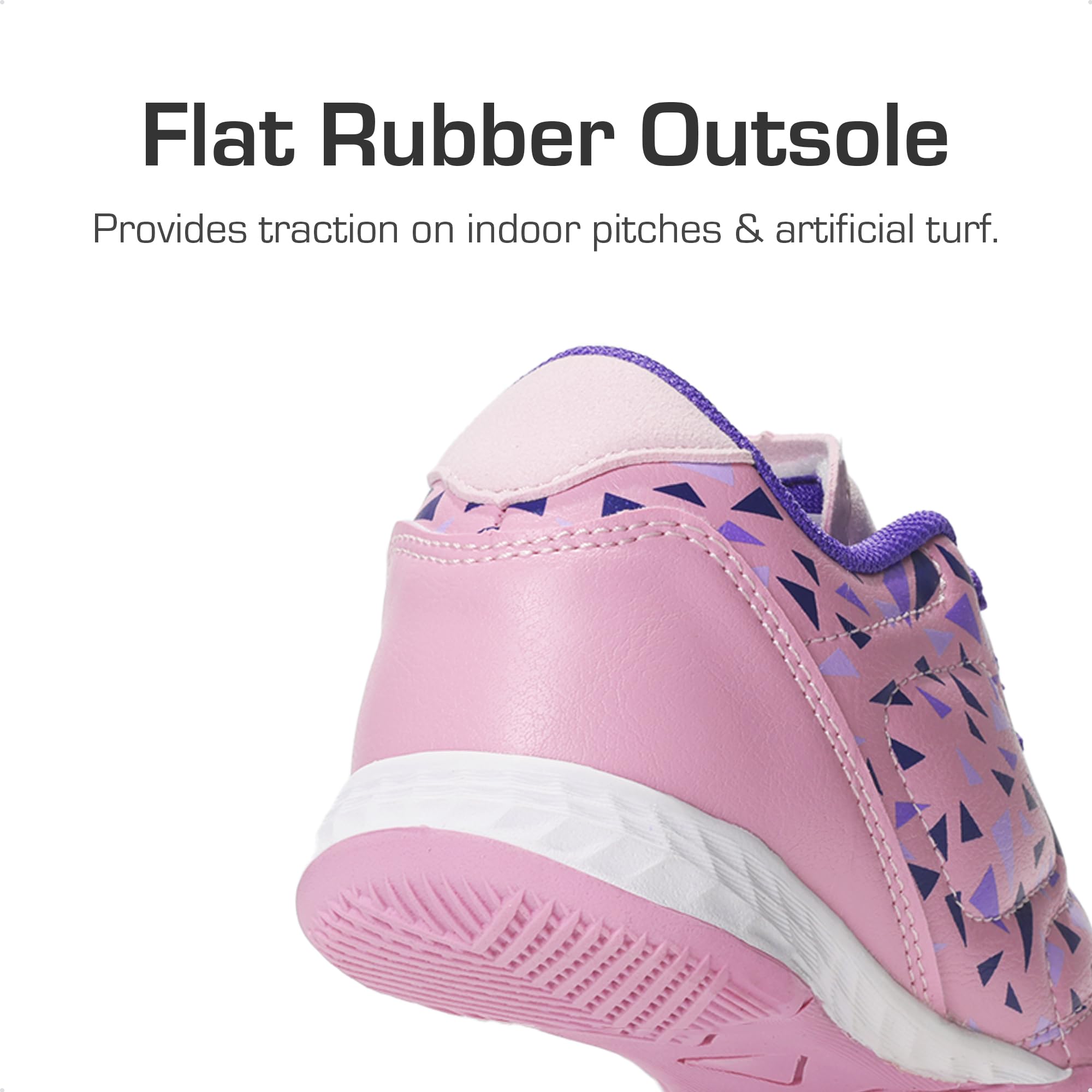 DREAM PAIRS Boys Girls Indoor Sneakers Lace Up Sport Athletic Casual IC Youth Futsal Football Soccer Shoes for Little/Big Kid,Size 2 Little Kid,Pink/Purple,SDSO2412K