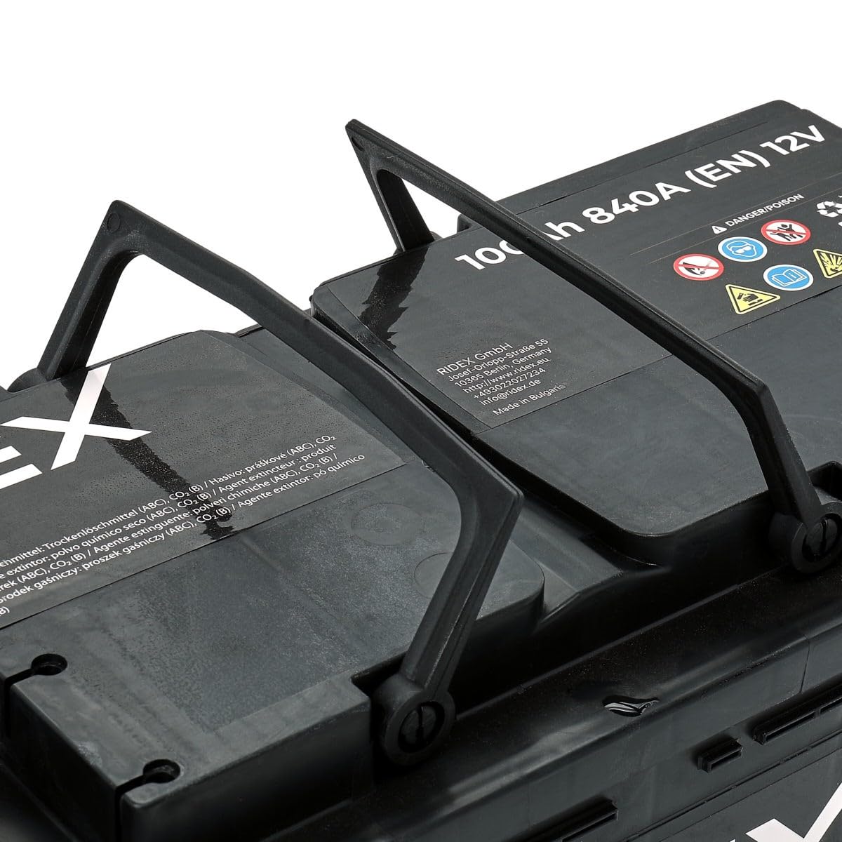 RIDEX 1S0018 Autobatterie 100Ah 840A 12V Starterbatterie B13 DIN/ISO L5 ersetzt Batterie 95Ah 90Ah