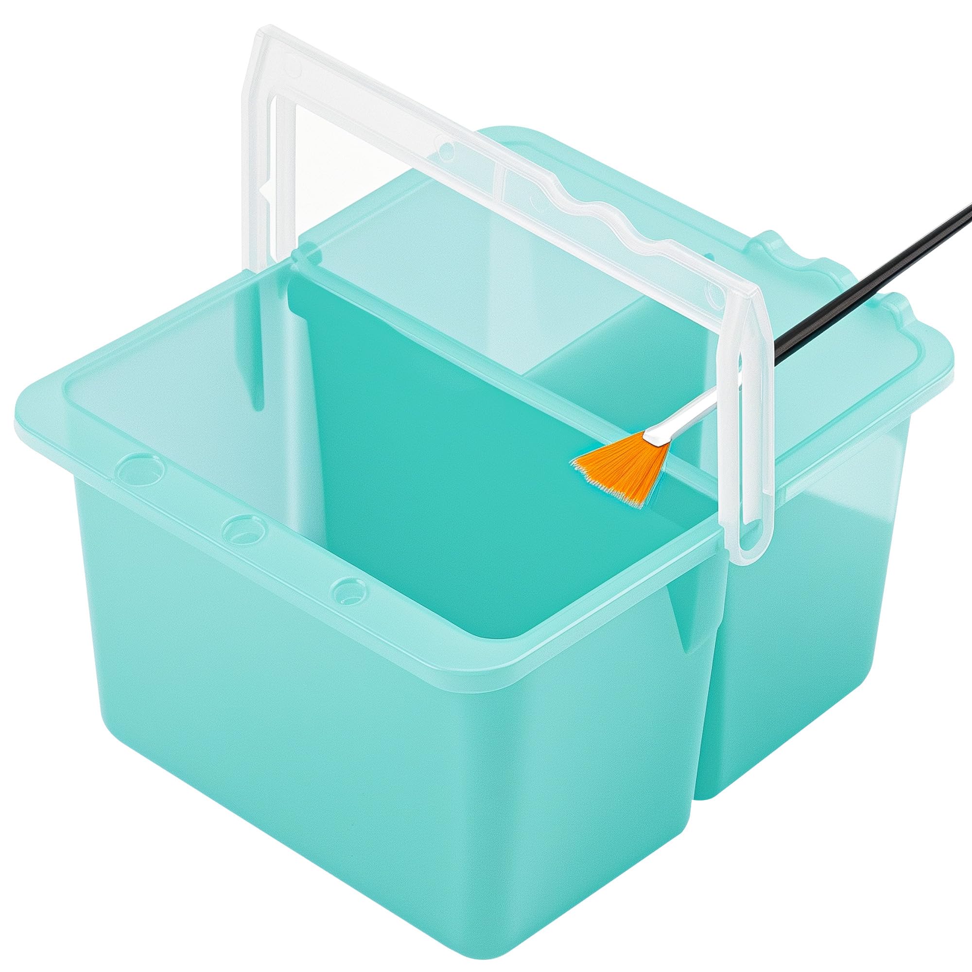 Amazon.co.jp: JANKOW 筆洗い バケツ プラスチック 二層式 取り外し