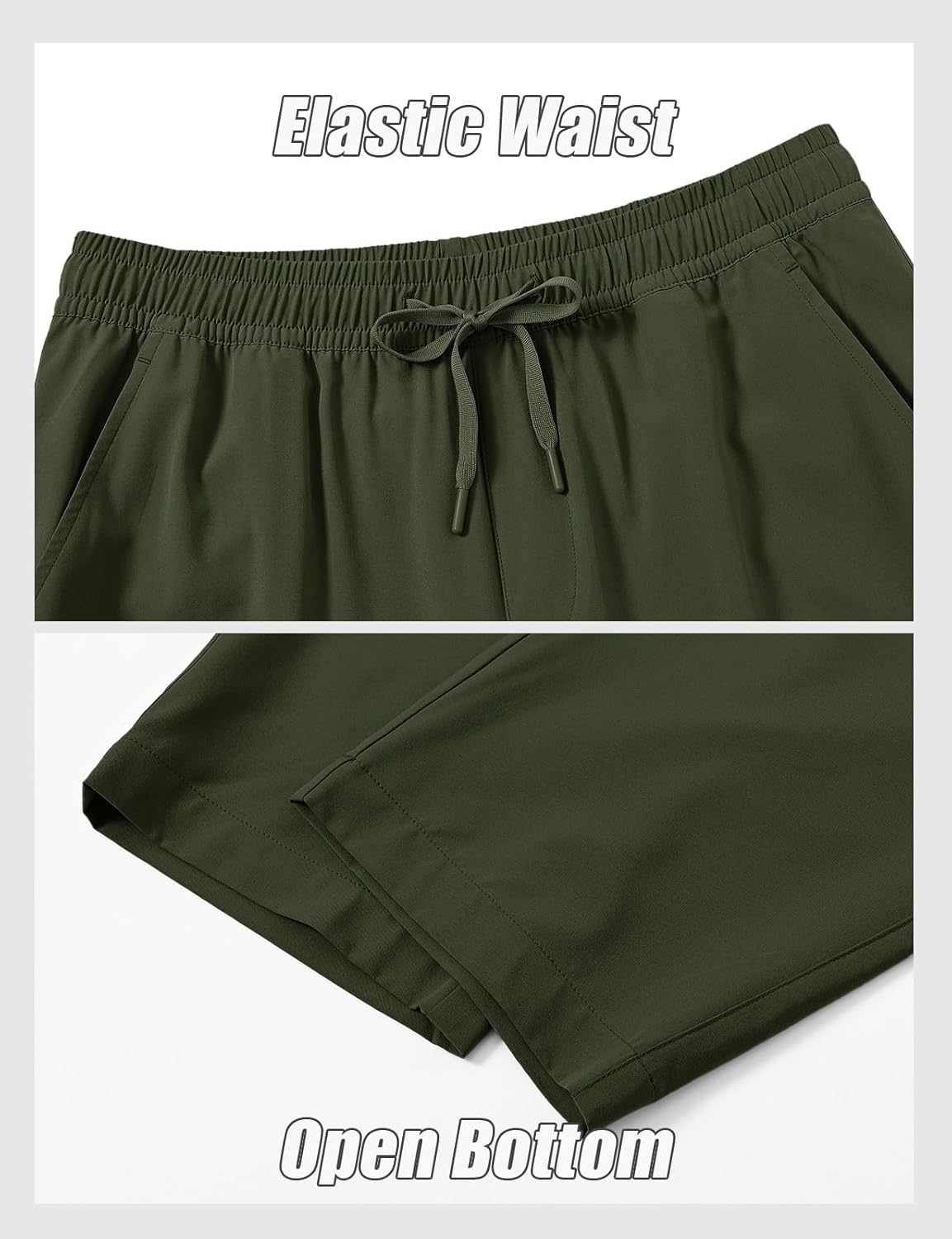 Rdruko Men's Sweatpants Lightweight Quick Dry Workout Joggers Running Gym Athletic Track Pants with Pockets - Image 5