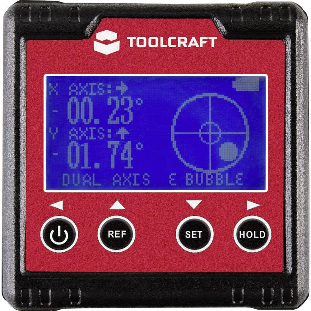 TOOLCRAFT TO-6547356 goniometro digitale 360°