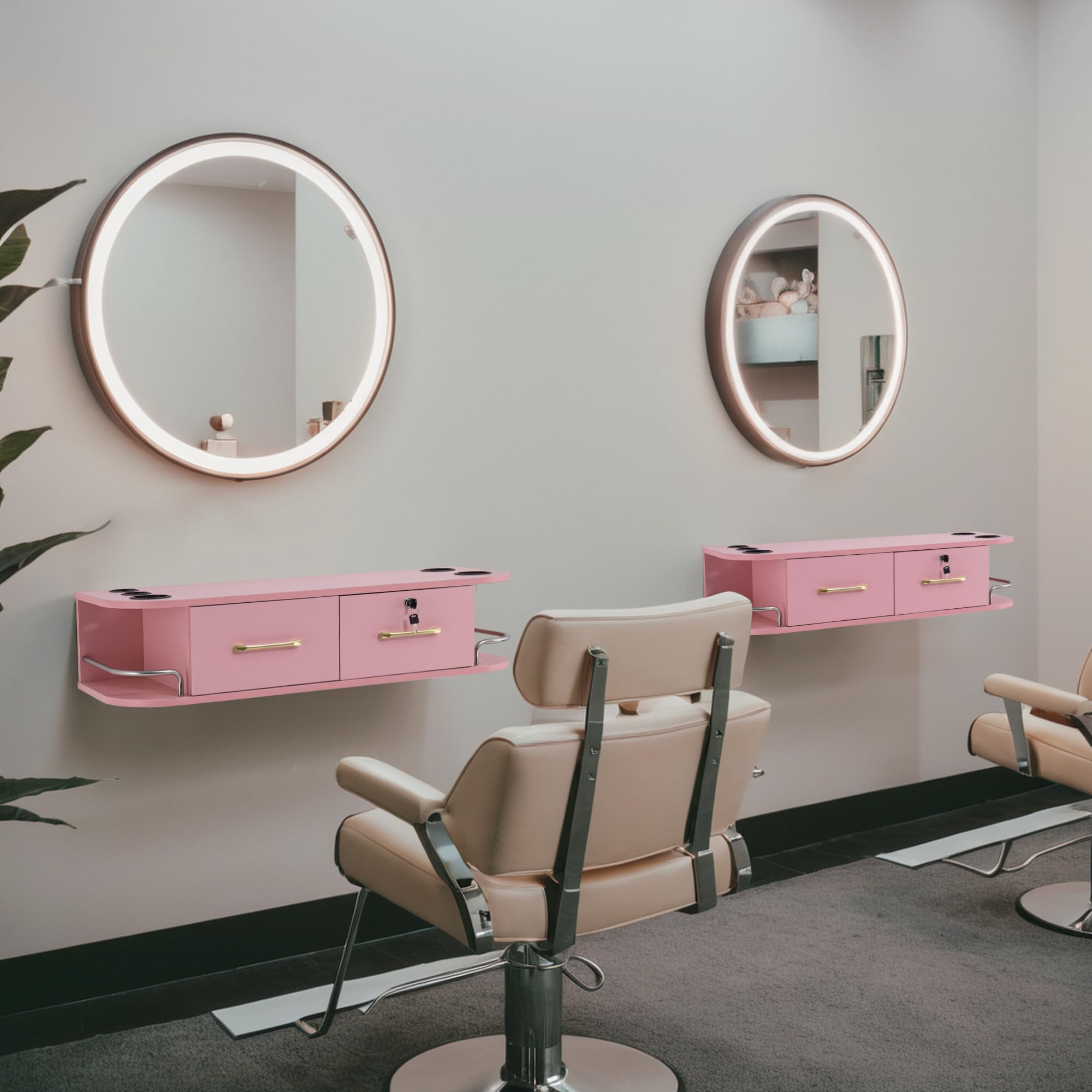 Amazon.com: BarberPub Beauty Locking Wall Mount Styling Station
