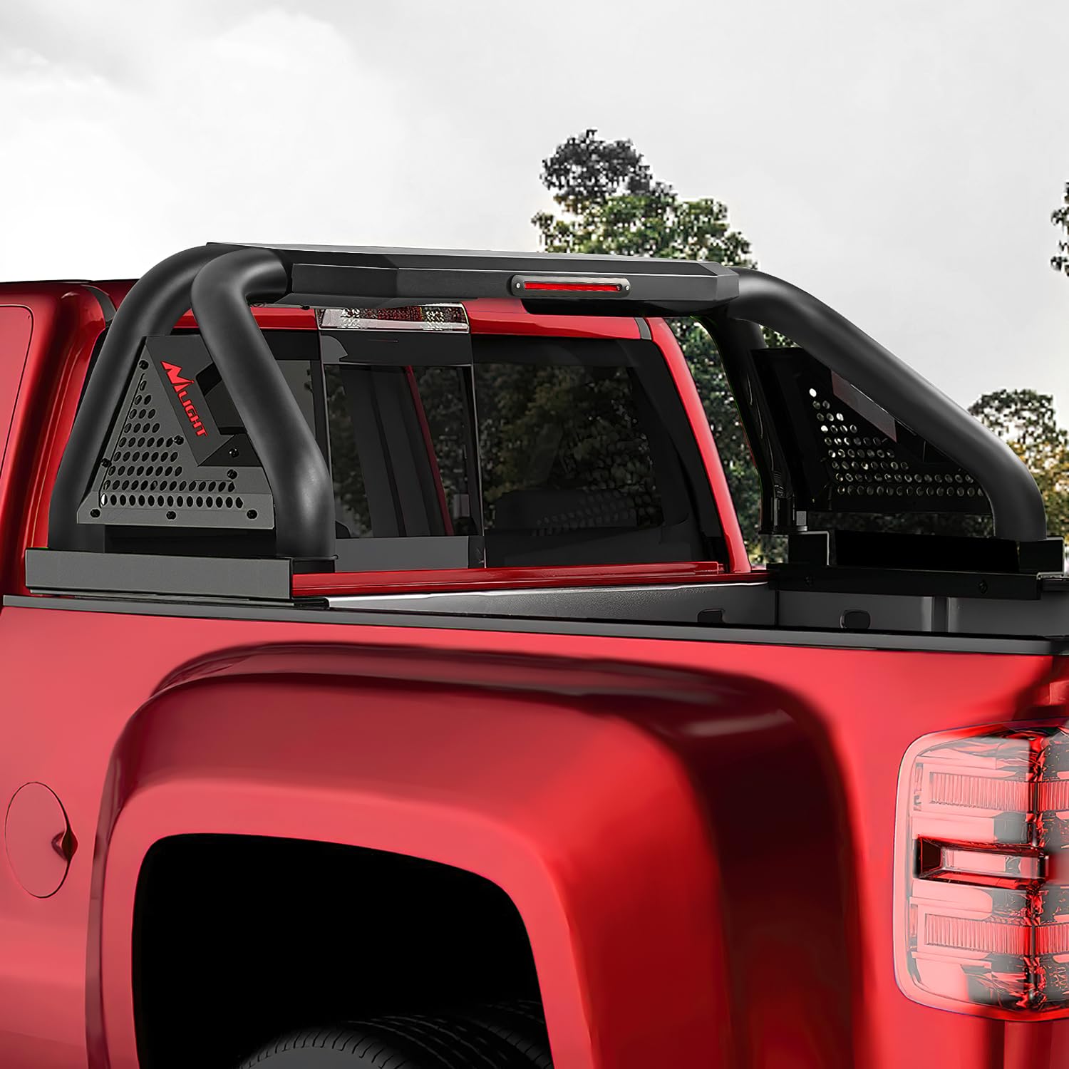 Nilight Truck Bed Chase Rack Überrollbügel für Dodge Ram 1500 2014-2023 Chevrolet Silverado/GMC Sierra 1500 2015-2023 F150 2014-2023 Tundra 2016-2023 Tacoma passt volle Größe Trucks 2 Jahre Garantie
