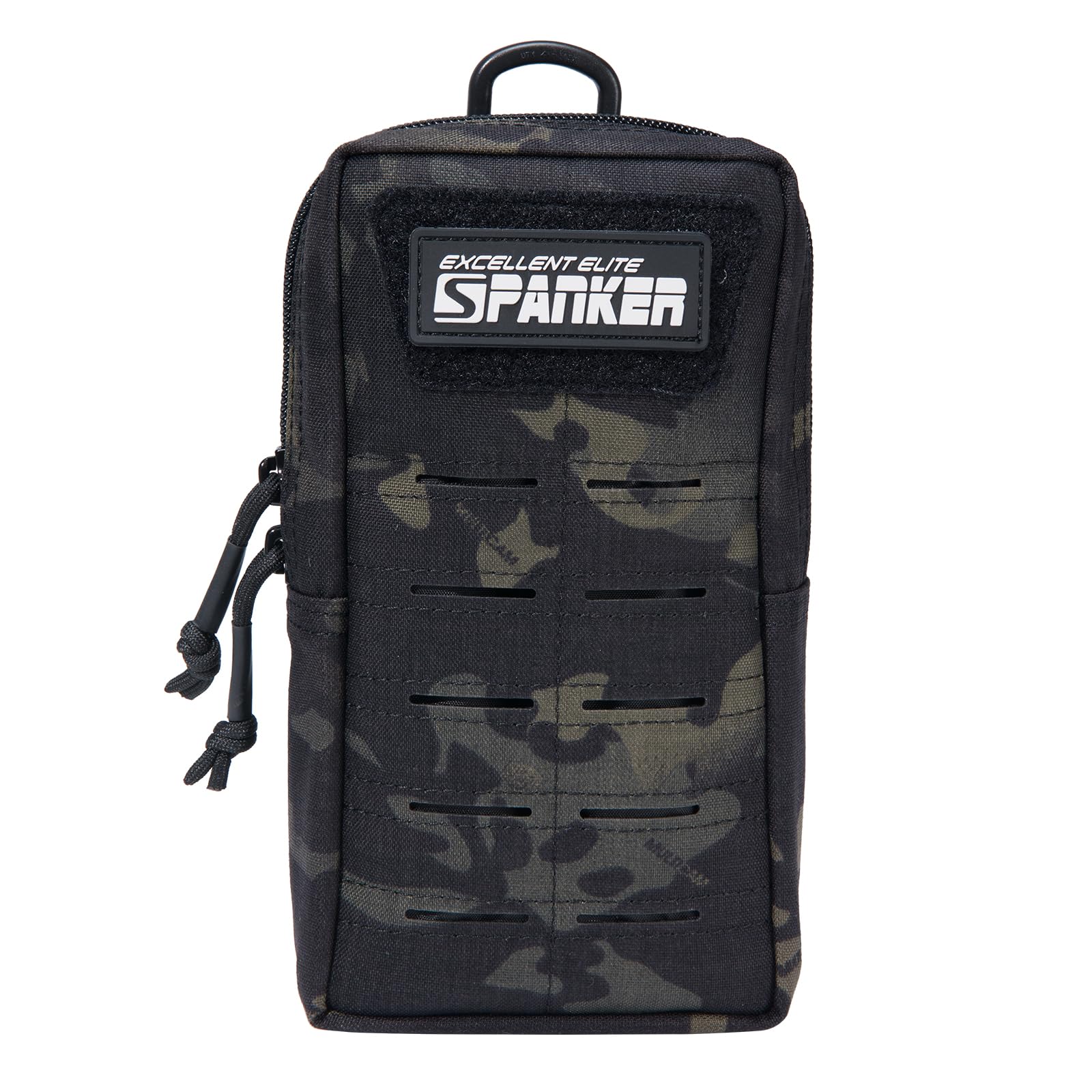EXCELLENT ELITE SPANKER Nylon Molle Pouch Laser Cutting Design EDC Small Utility Pouch Tactical Compact Organizer Pouch(MCB)