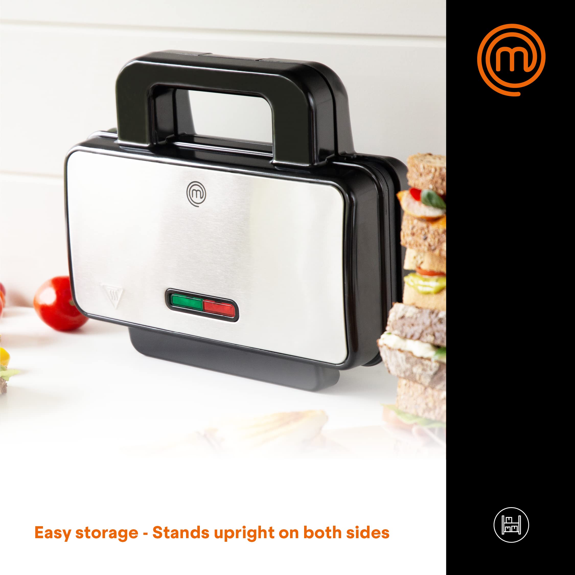 Buy MasterChef Sandwich Toaster, Cheese Toastie Maker, Panini Press