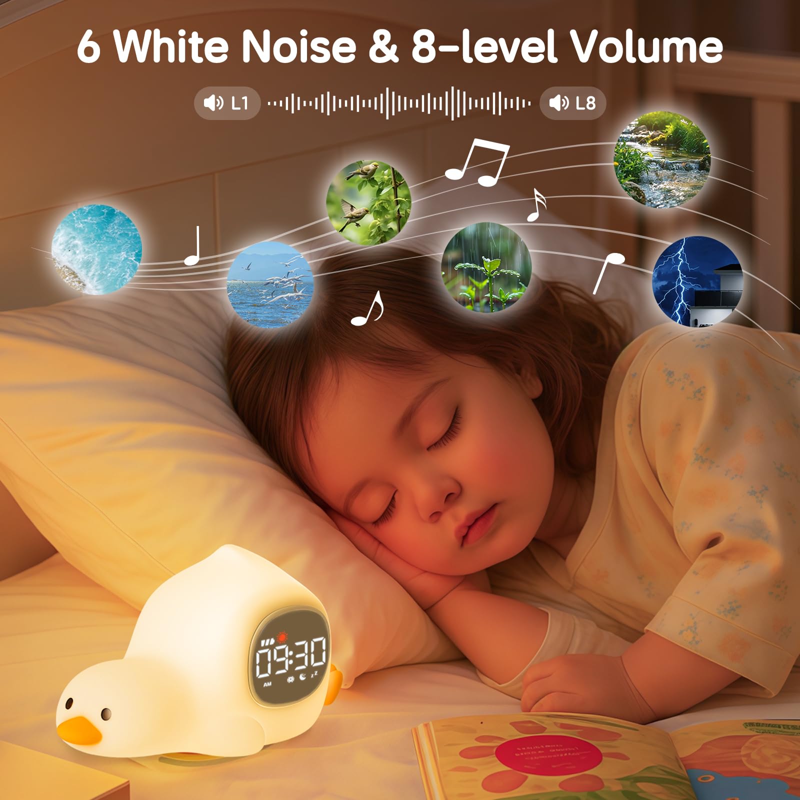 Yiliaw - Despertador infantil con forma de pato