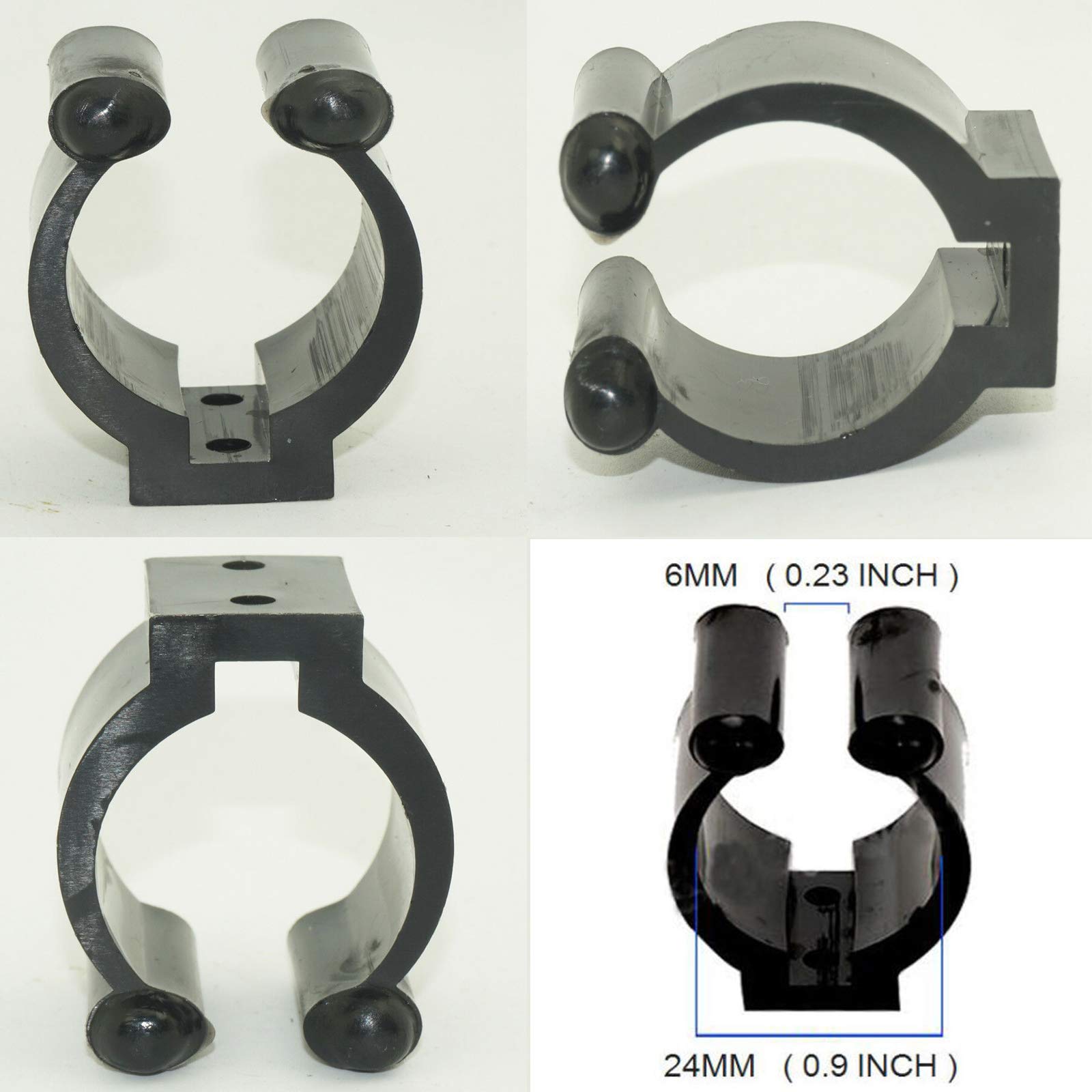 Universal Kayak Paddle Clip with Hardware - Deck Mounted / Track Mount Kayak Paddle Storage & Fishing Net Clip,Fishing Rod Organizer,paddle holder paddle keeper VERTICAL MOUNTED SIDE MOUNTED, 4 Pack