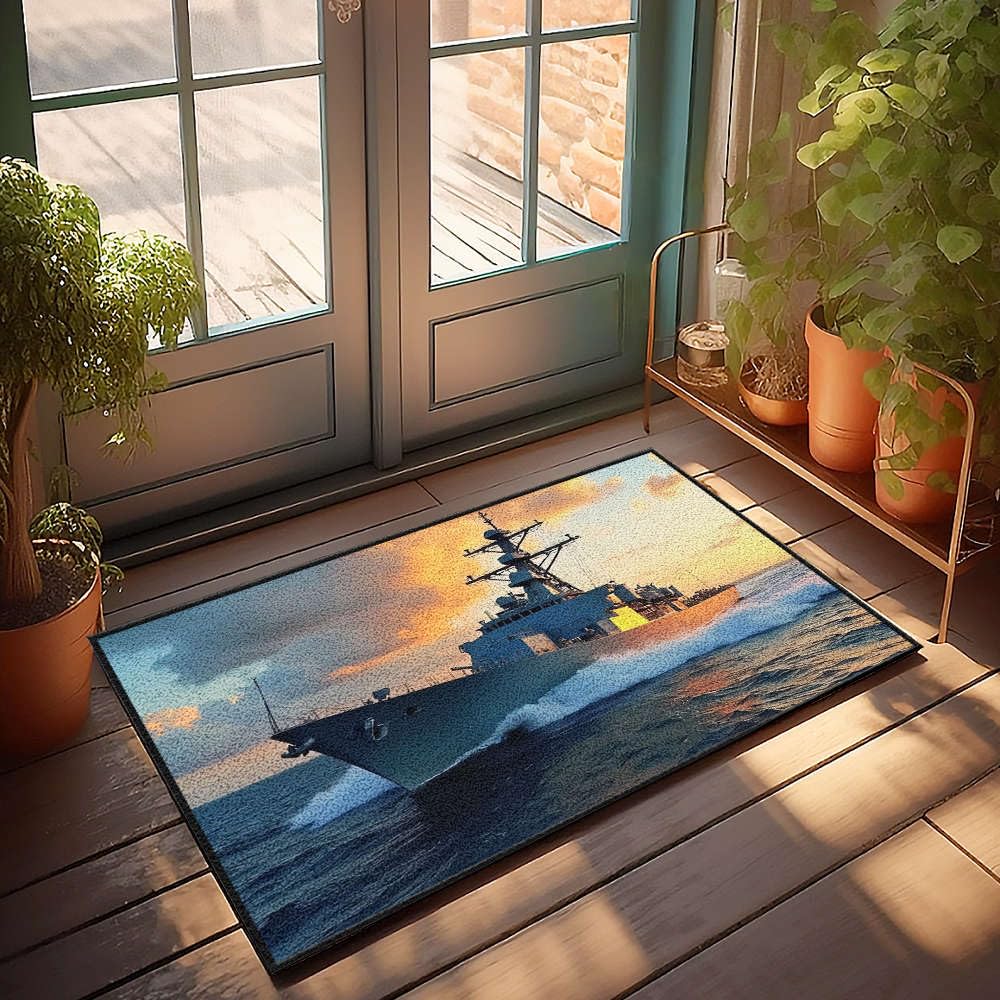 Tapis superposé porche bateau naval paillasson de bienvenue