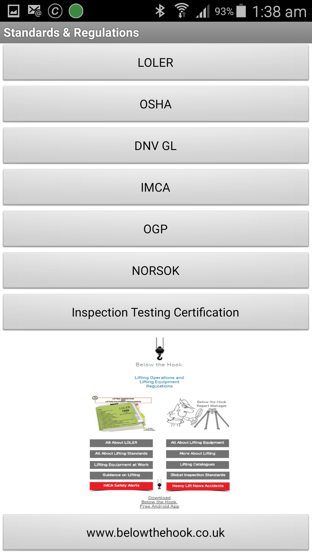 An Engineers Guide to Lifting Equipment Regulations App on the Amazon Appstore