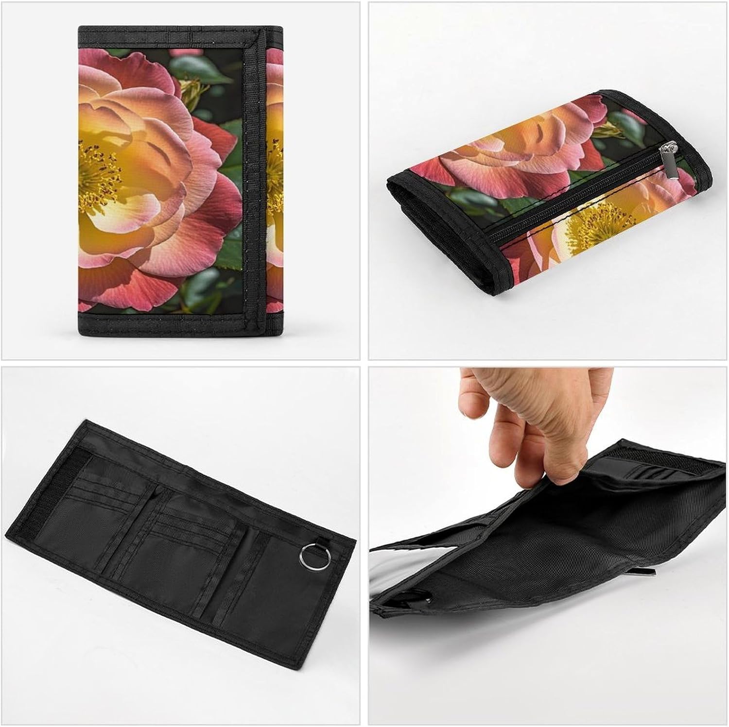 Stylish Trifold Wallet Slim Minimalist Front Pocket Cards Purse image 5
