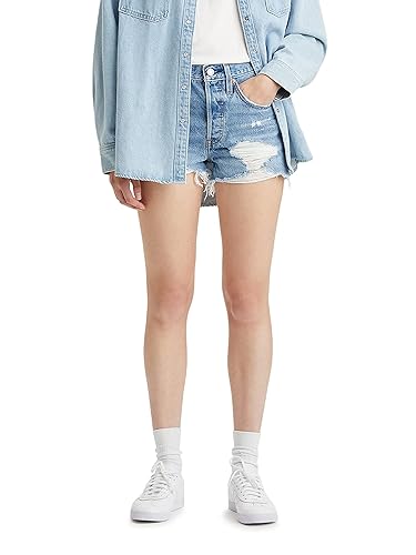 Levi's Women's 501 Original Shorts (Also Available in Plus) - Standard - 24 - (New) Quiet Riot