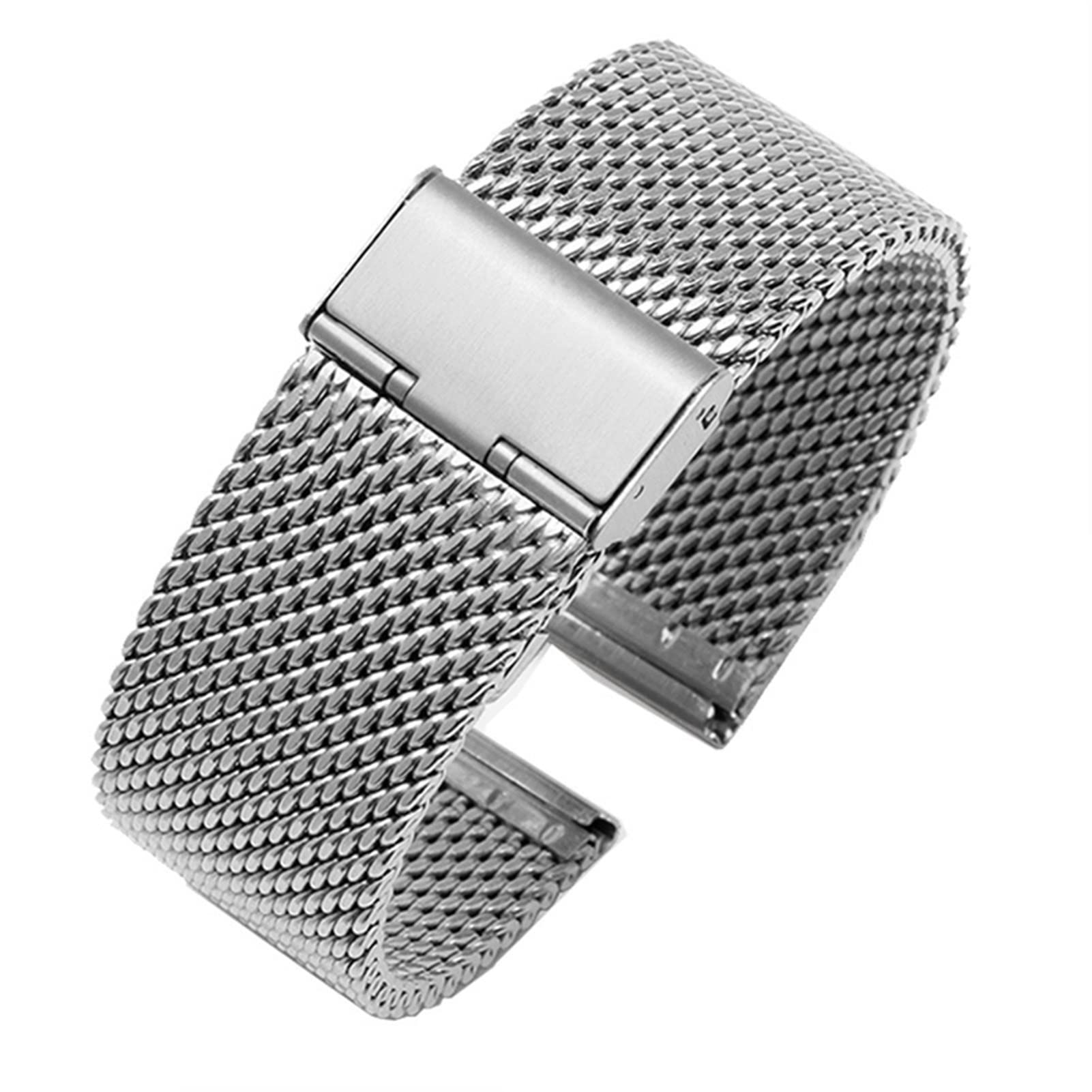 Bracelet de montre en acier inoxydable noir 24mm résistant et ajustable pour modèle GA2000