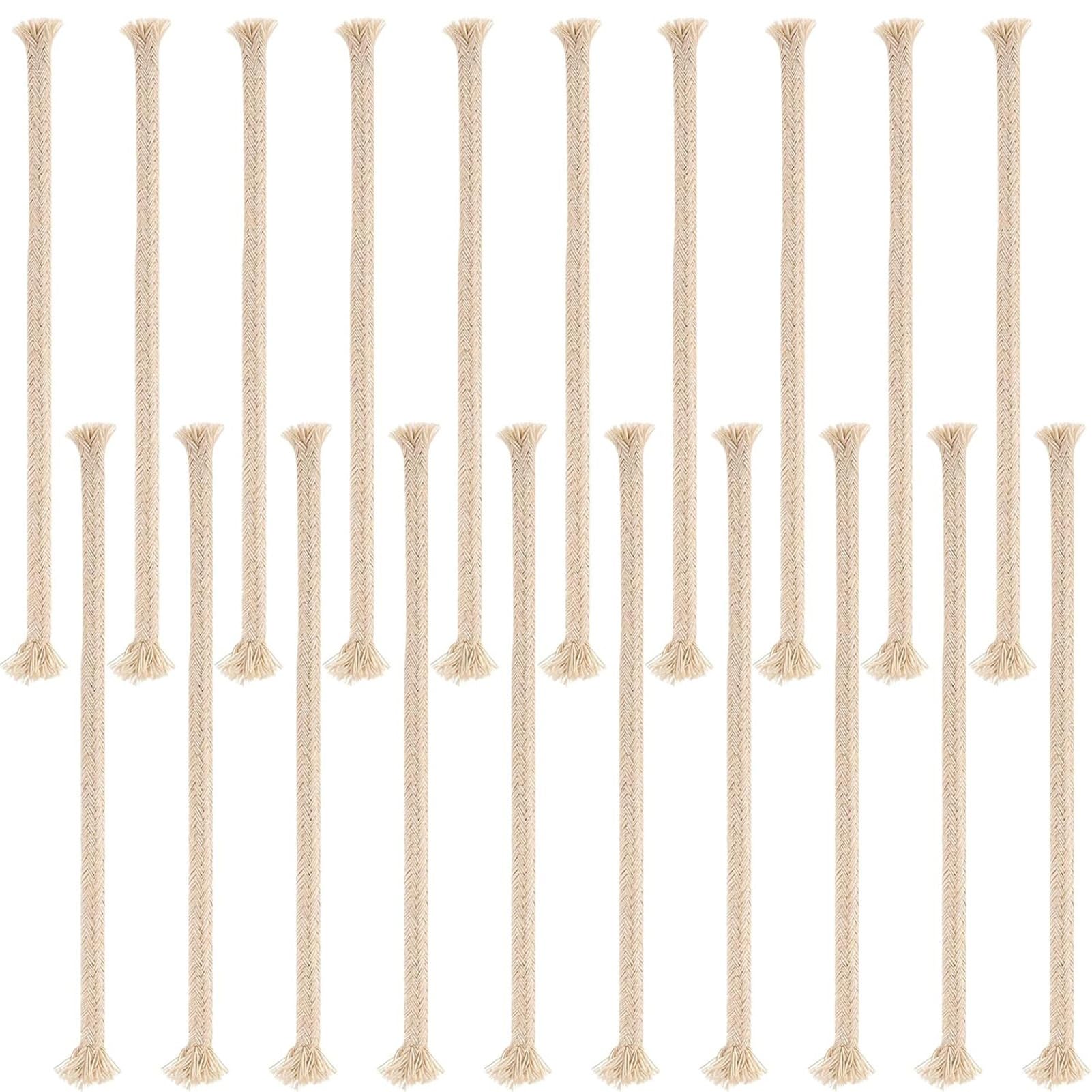Mèches de lampes à huile rondes coton 6,3mm pour lampe pétrole et bougie