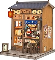 Vista 20 de CUTEBEE Kit de manualidades para Rincón del Libro - Casa en miniatura japonesa Sakura para adultos, decoración de estantería de casa en miniatura