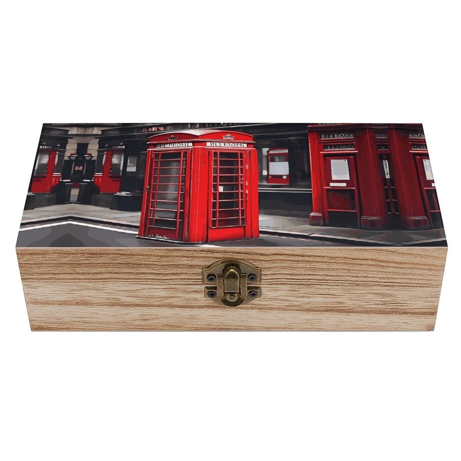 Btcowzrv Style 01714Faf733b8164c5c532e71d367e2 Wooden Storage Box, Keepsake Box With Hinged And Retro Lock, Wood Jewelry Organizer For Photos & Mementos And Home Decor