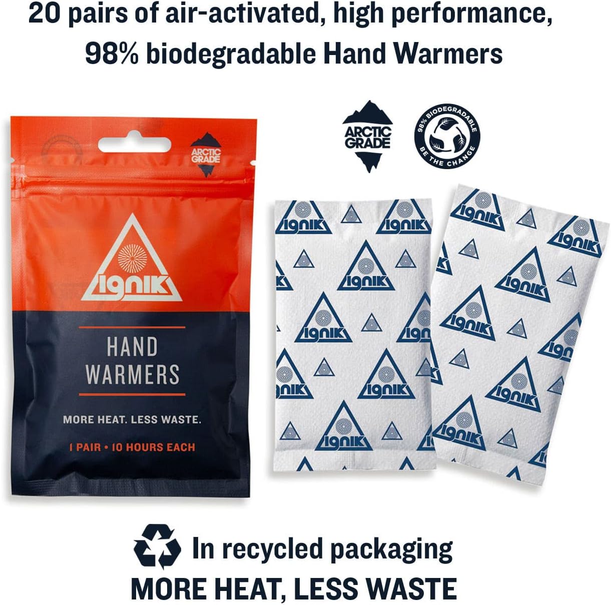 Ignik Hand Warmers 20 Pairs + Toe Warmers 30 Pairs