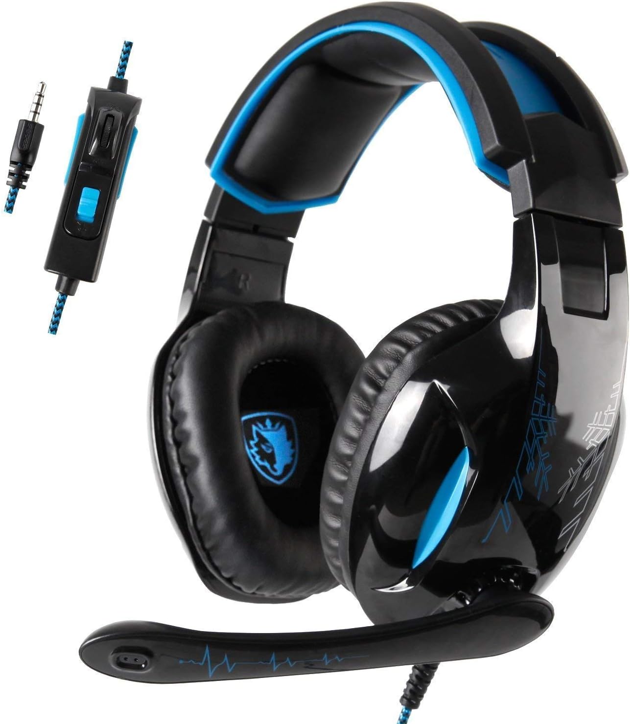 Anivia Gaming Headset PC Computer Headphones with Microphones Noise Canceling Over Ear Headphones Compatible for PS4, Xbox One, Laptop