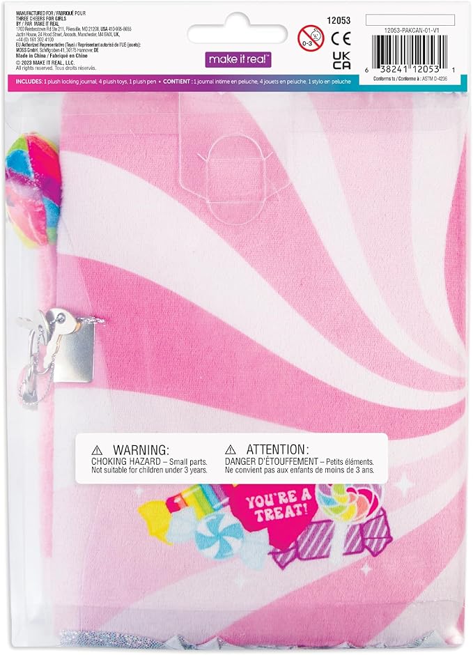 Diario Personal Candy Plush con Candado y Bolígrafo - 192 Páginas miniatura 4