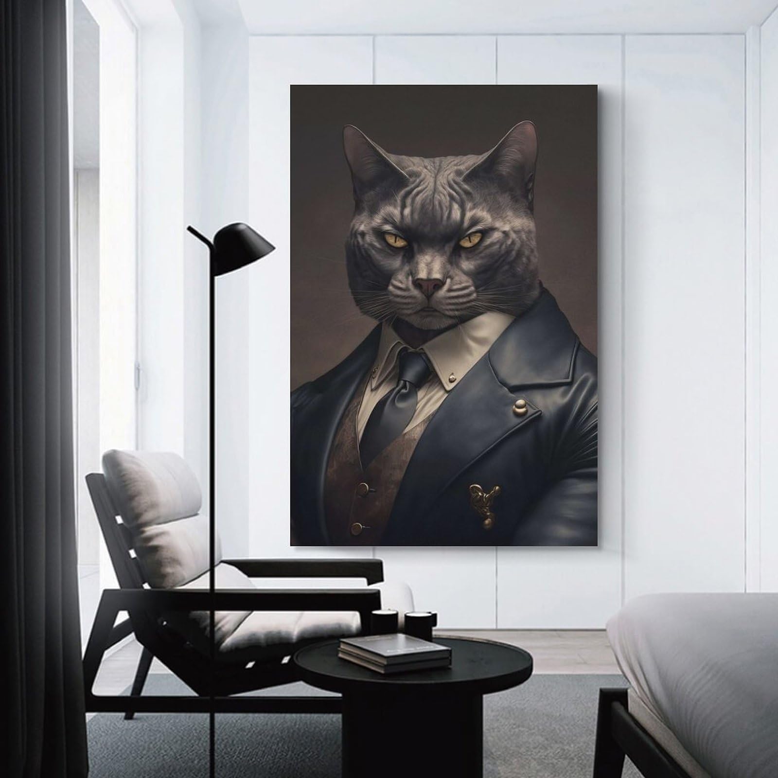Junmoney Don Kitty Room Decor Wall Art 20x30inch(50x75cm), for Corridors, Hallways Or Apartment Entries, Decorative Wall Art for Narrow Spaces