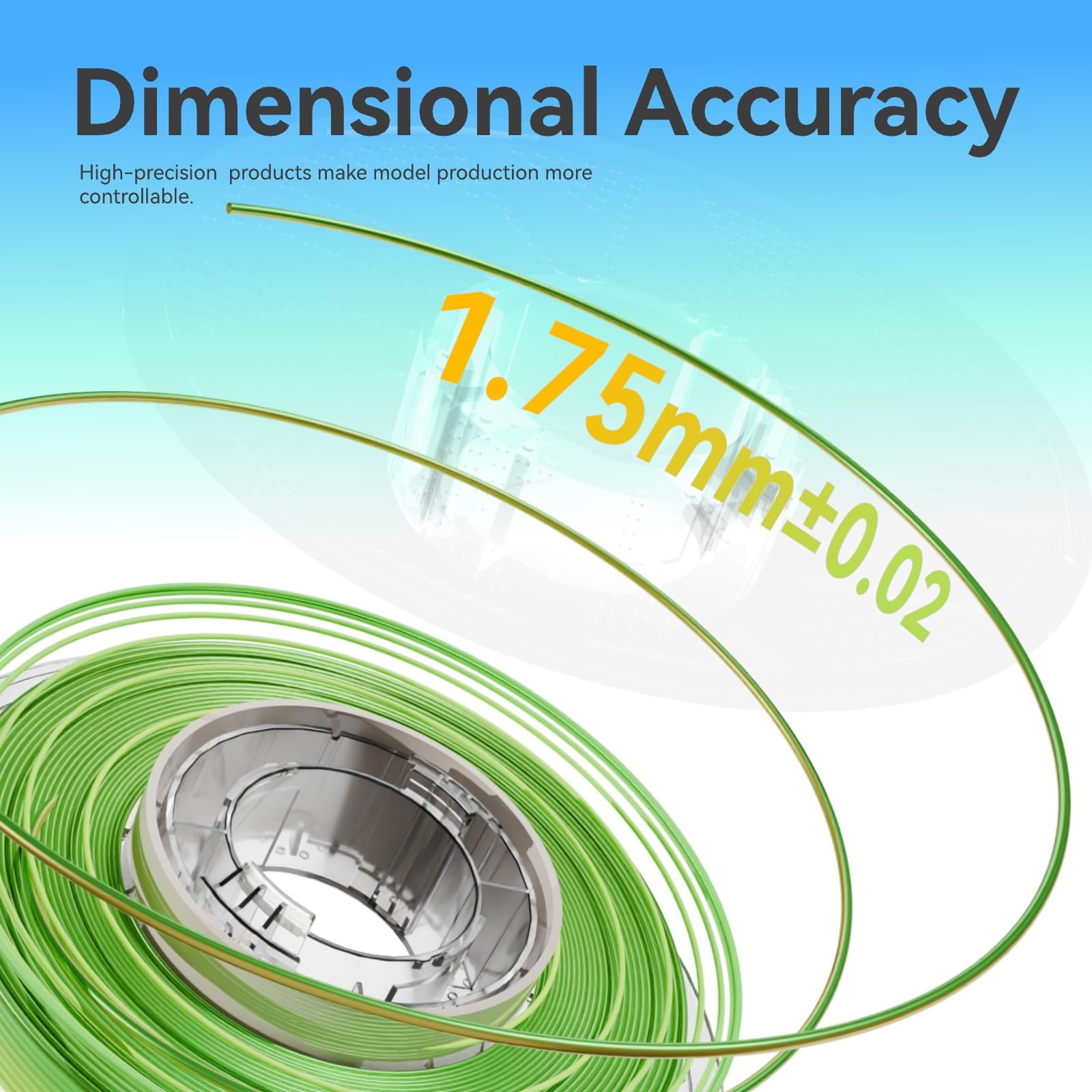 Chitu Systems Conjure, Filamento per stampante 3D in PLA seta, 1,75 mm, doppio colore, filamento per stampa 3D arcobaleno seta, 2 kg (Y-Silk PLA-arcobaleno, 2 kg)