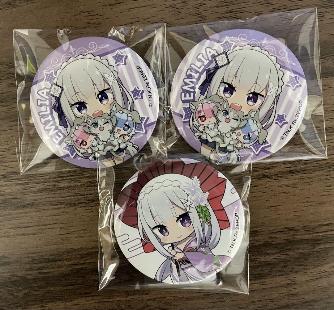 リゼロエミリア缶バッジ