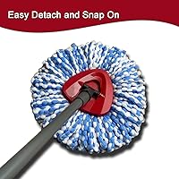 Vista 3 de Juego de 6 cabezales giratorios de repuesto compatibles con RinseClean 2 Tank System Repuestos de mopa giratoria de microfibra (6)