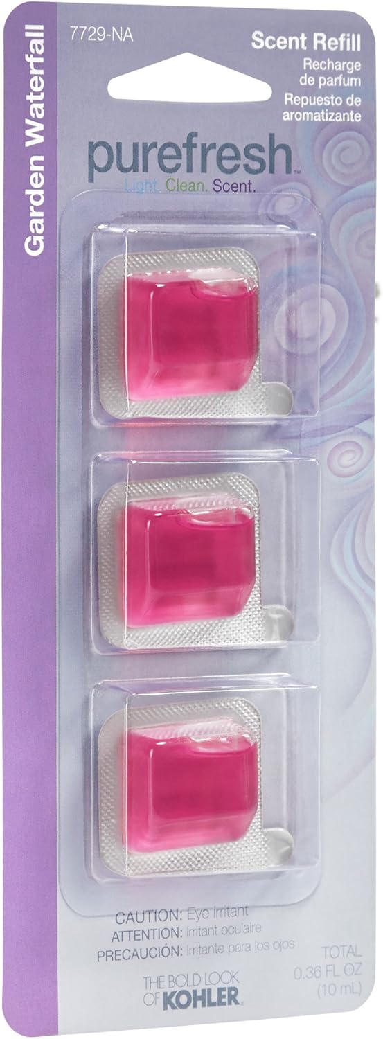 Kohler K-7774-NA Refill Carbon Filter for Purefresh Toilet Seat, Odor Control, Long-Lasting, Easy Replacement (Pack of 4)