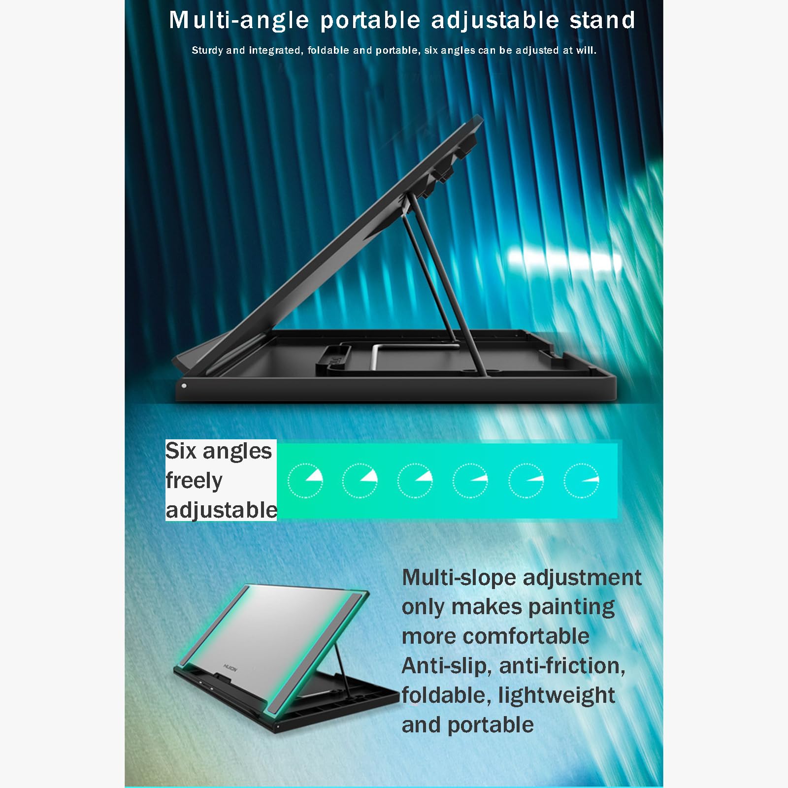 Tableta Gráfica De 11,6 Pulgadas con Pantalla, Admite Inclinación De ±60°, Ángulo Visual De 178°, con Soporte Ajustable, Lápiz Óptico Sin Batería, para Aprendizaje Remoto,A