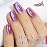 Double Rhythm 15ML Ice Glass Cat Eye Gel Polish with Magnet Holographic Glitter Shimmer Translucent Sheer Color Salon Soak Off Magnetic Nail at Home (Rose Violet-MC1131)