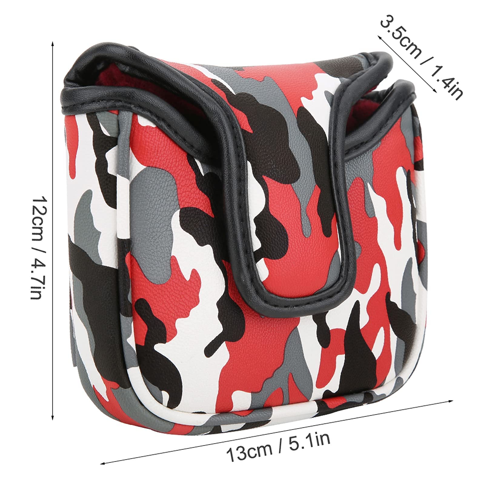 VGEBY Putter Cover, Square Putter Headcover Waterproof PU Club Protector Magnetic Closure Accessory