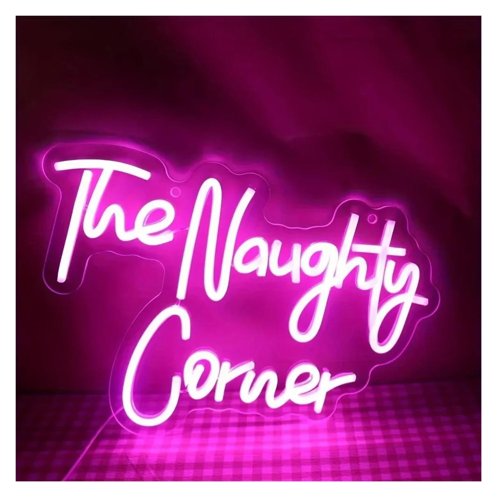 SHOUXI Sign Lamp The Naughty Corner Neon Sign for Room, Home Bar, Party, Window, Living Room Decorating Lamps USB Powered 42cmх30cm