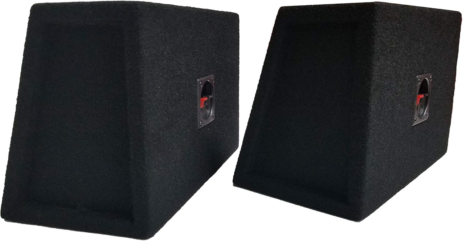 Bass Rockers BR6X9PR Black 6"x 9" Angled Enclosure w/ Speaker Terminal(Pair)
