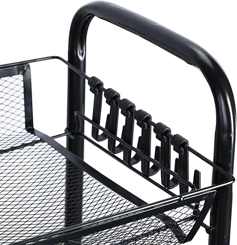 Miniatura 9 de Soporte delgado para cesta de frutas y verduras, soporte para cocina, de alambre de metal, cesta de frutas, soporte organizador para almacenamiento